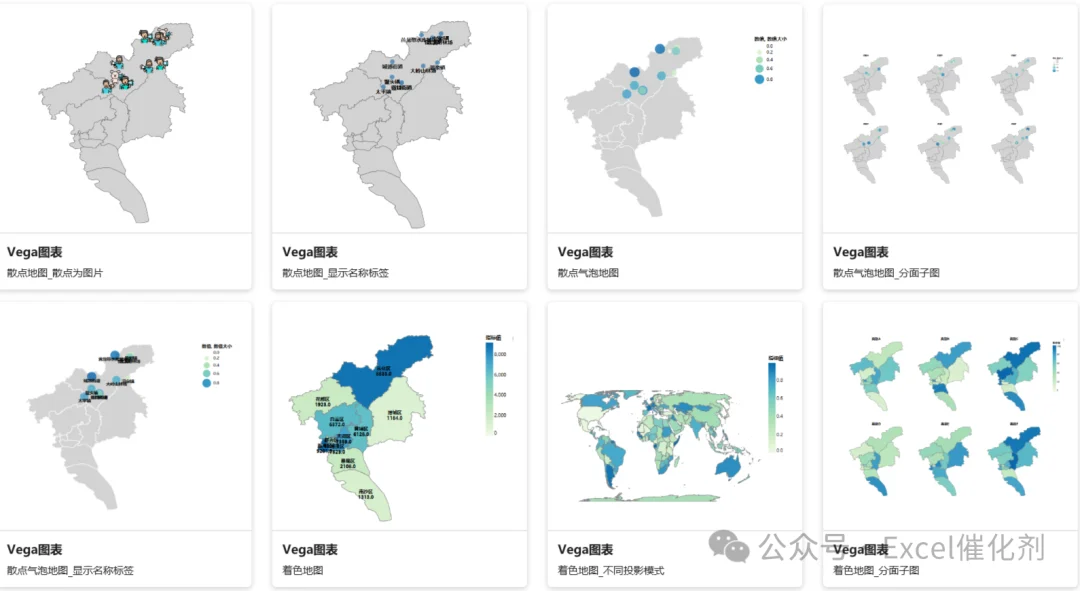 Vega 地图与统计图——EasyShu 图表实例