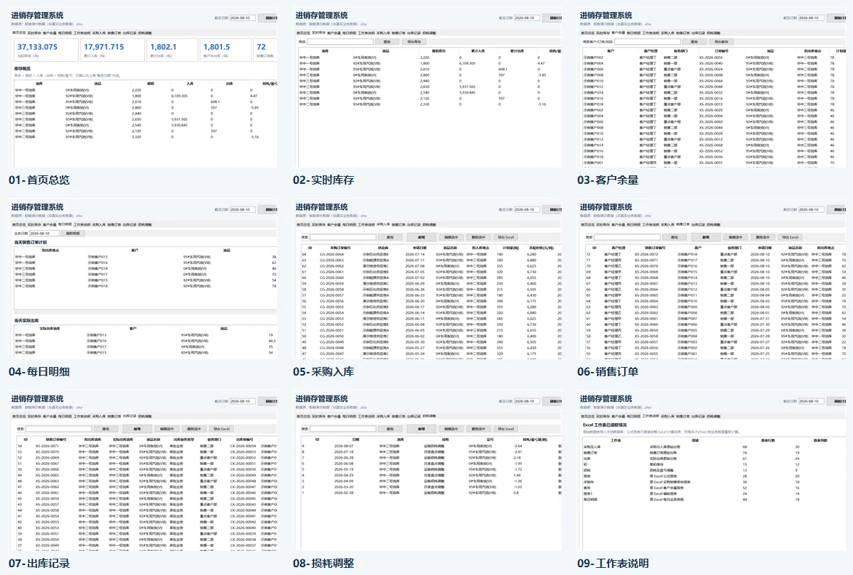 Python进销存系统：替代Excel手工台账 截图